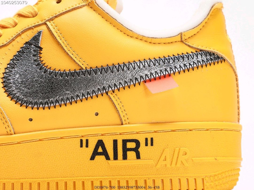 나이키 에어포스 1 로우 오프화이트 비버톤 옐로우 / Nike Air Force 1 Low Off-White Bea 이미지