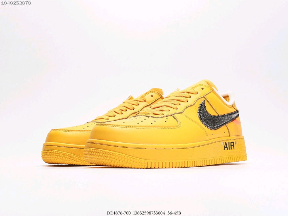 나이키 에어포스 1 로우 오프화이트 비버톤 옐로우 / Nike Air Force 1 Low Off-White Bea 이미지