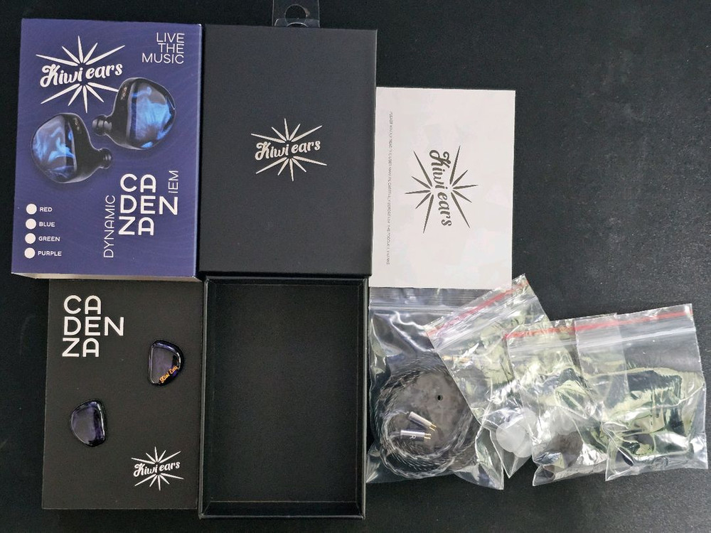 키위이어스 카덴자 + 페리오딕 로듐 + 아즈라 미스릴 M (유선이어폰, 꼬다리 DAC, 이어팁) 이미지