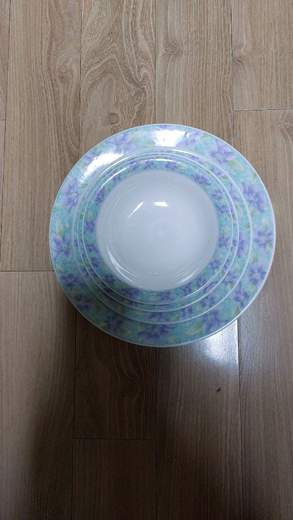 행남자기 빈티지 보울 접시 세트 4P 팝니다 이미지