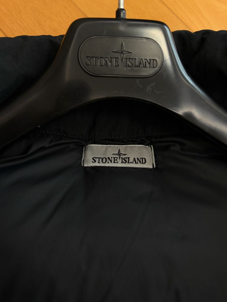 스톤아일랜드 크링클랩스 논후드 패딩 블랙 라지 24FW 이미지