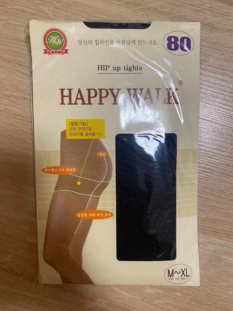 힙업 타이즈 팬티스타킹 검정 살구 이미지