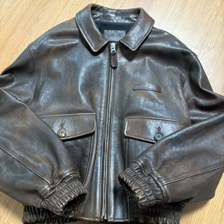 얼바닉30 가죽자켓 A-2 Leather Jacket (Brown) 이미지