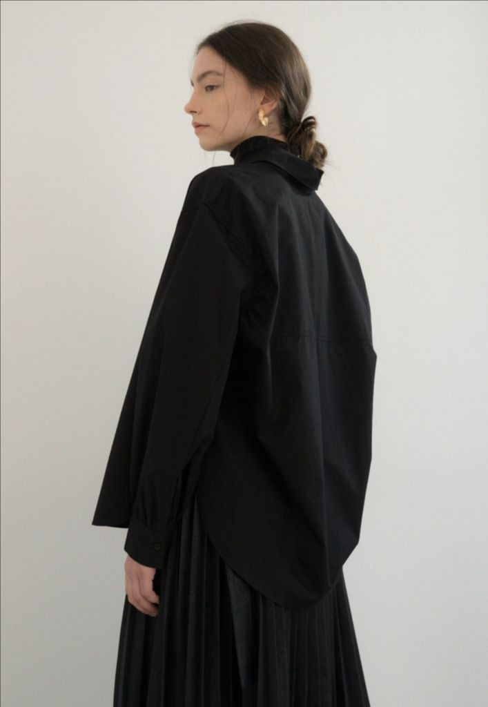 노이예트 벌룬 셔츠 블랙, 사이즈 Free //오르, pvcs, 유메르, 틸아이다이 이미지