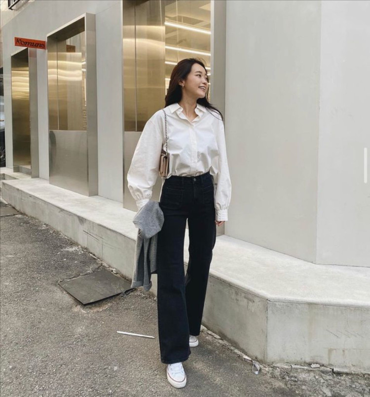 노이예트 벌룬 셔츠 블랙, 사이즈 Free //오르, pvcs, 유메르, 틸아이다이 이미지