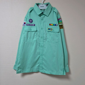 7호 5학년 컵스카우트 신형 동복 상의 카라넥 남방셔츠 이미지