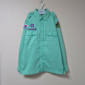 6호 4학년 컵스카우트 신형 동복 상의 카라넥 남방셔츠 이미지