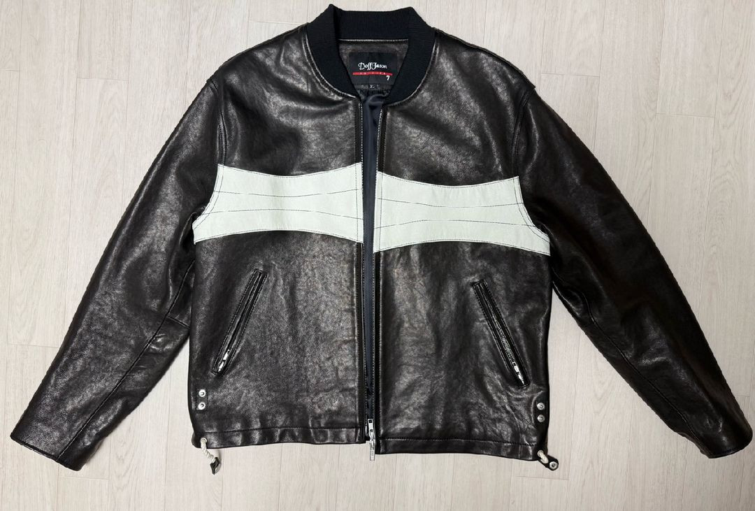 도프제이슨 프리미엄 램스킨 베지터블 레이서 가죽자켓(XL)택배비포함 15만원 이미지
