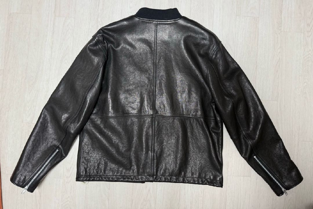 도프제이슨 프리미엄 램스킨 베지터블 레이서 가죽자켓(XL)택배비포함 15만원 이미지