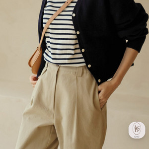 (새상품)어바웃썸 코튼 팬츠 S 베니토 보웬 여성옷 이미지