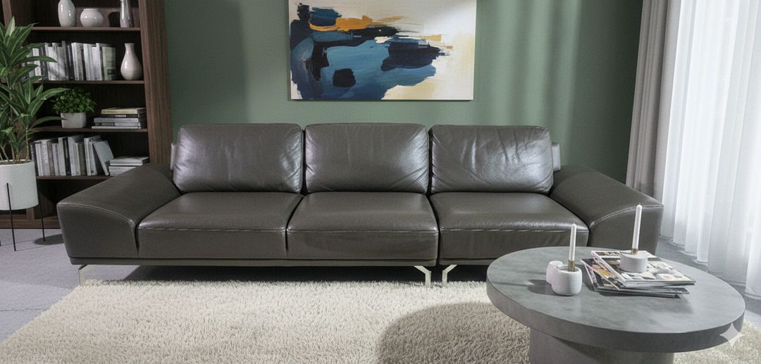 도모디자인 이태리 천연가죽 4인 소파쇼파 서울경기근거리무료배송 이미지