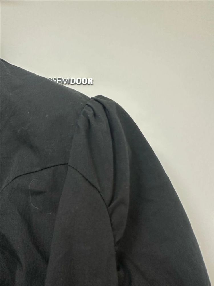 지요 리본블라우스 블랙 이미지