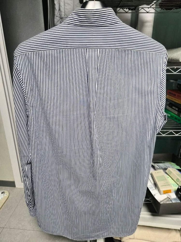 폴로 랄프로렌 클래식핏 레드포니 블루스트라이프 셔츠 M 판매 이미지