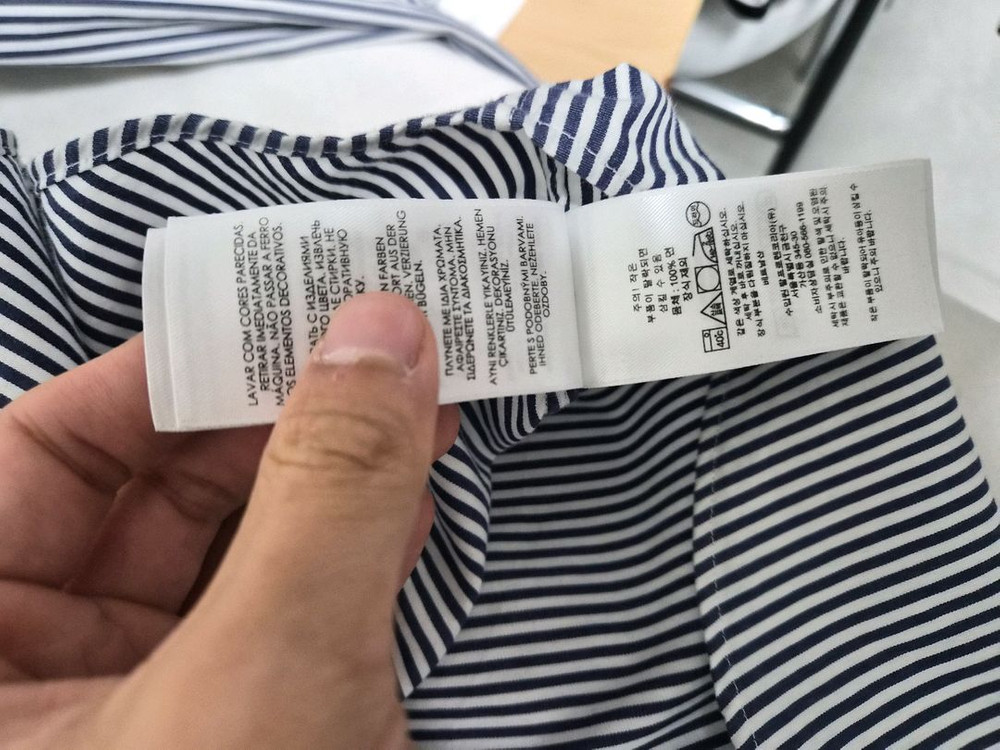 폴로 랄프로렌 클래식핏 레드포니 블루스트라이프 셔츠 M 판매 이미지