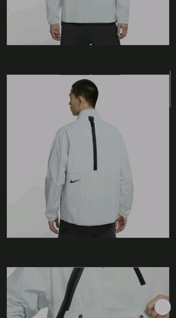 나이키 바람막이 반집업 태크팩 자켓 이미지