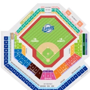 4월18일(토)삼성홈경기VS엘지외야지정석 LF-5구역 4열 연석 이미지