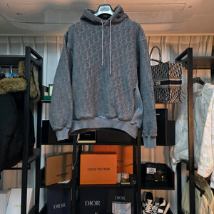 [클로젯][XL]디올 오블리크 코튼 테리 자카드 후드티 이미지