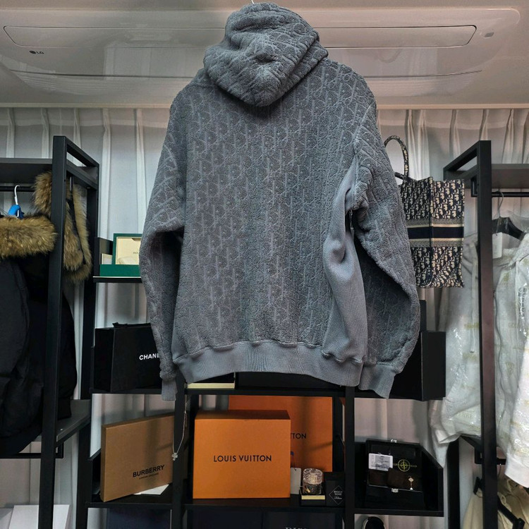 [클로젯][XL]디올 오블리크 코튼 테리 자카드 후드티 이미지