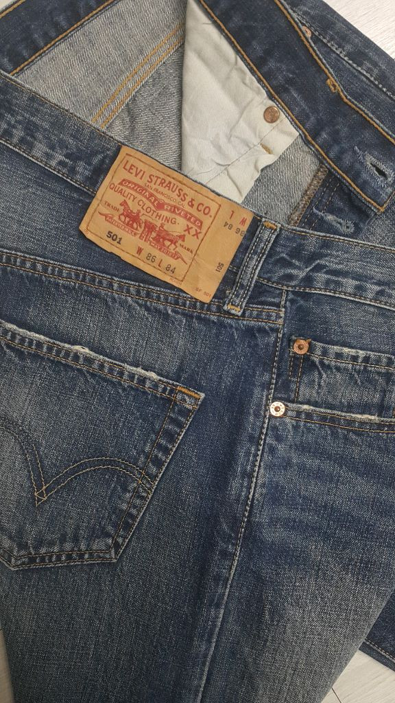 리바이스진501(해외판) S.F 34인치(No.51)정품! 드라이완료! 이미지