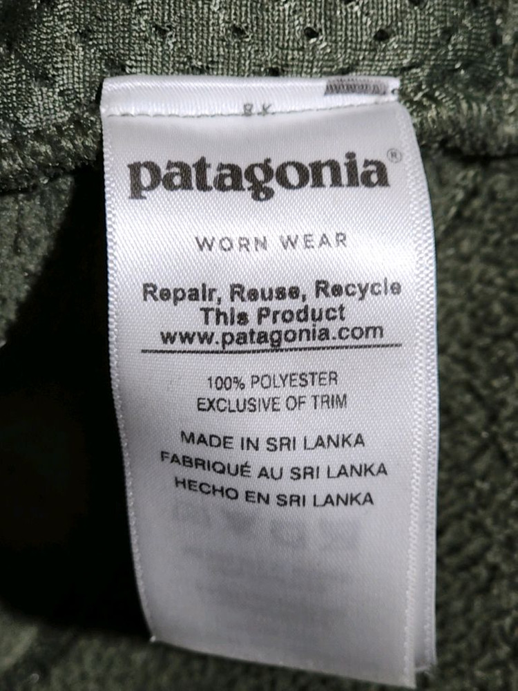 (L) 파타고니아 레트로 플리스 조끼 카키 후리스 베스트 이미지