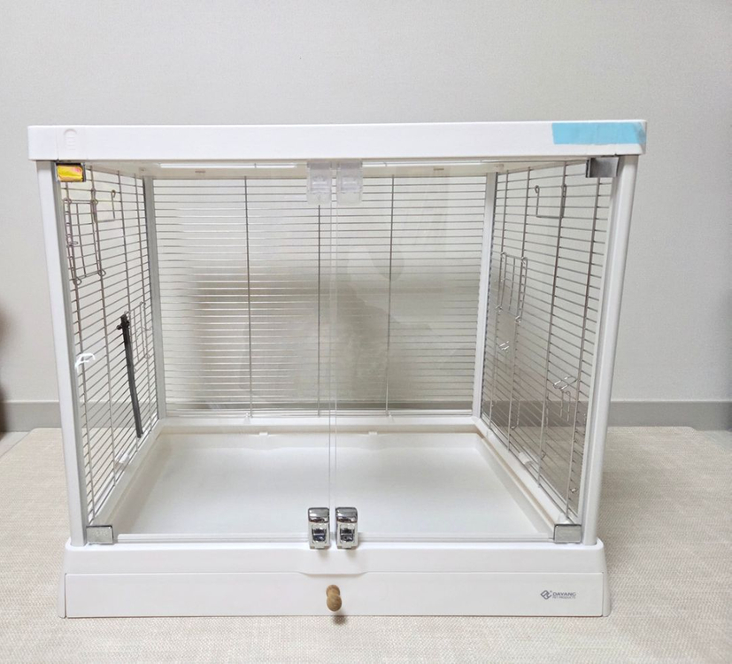 스텐304&유리 새장 케이지. 조류,앵무새,고슴도치,토끼 사육장. 강아지&고양이 임시 분리 케이지 이미지