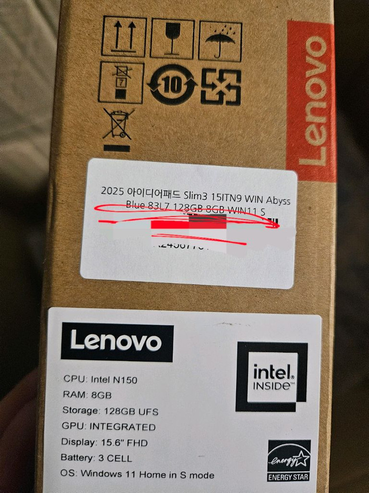 (미개봉)레노버 아이디어패드슬림3 IdeaPad3 사무용노트북 이미지