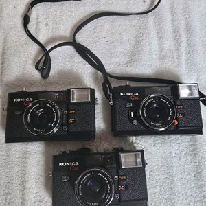 부품용 코니카 C35 필름카메라 EF 3대 일괄 내용참고 이미지