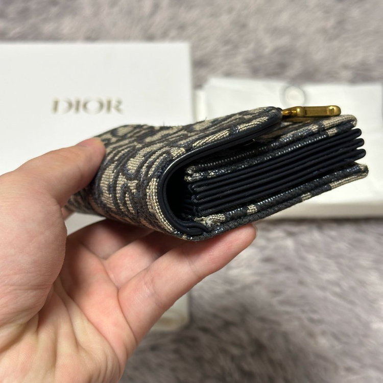 [풀구성] 디올 오블리크 새들 아코디언 카드지갑 이미지