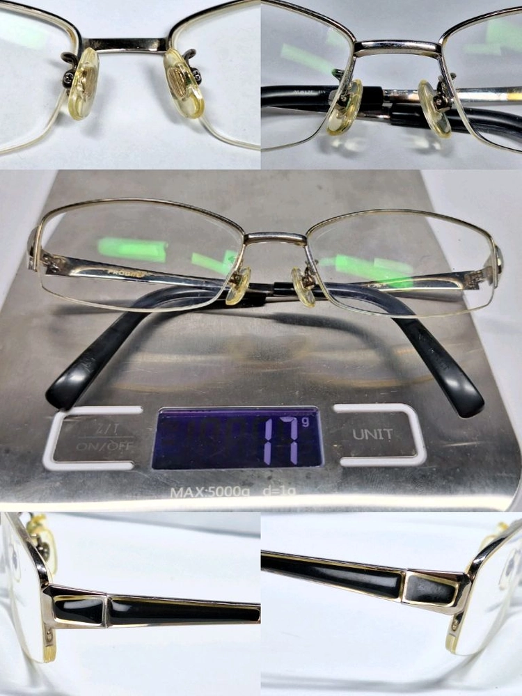 Progress 일본 반무테 안경 안경테 수입 빈티지 레트로 클래식 y2k 패션 아이웨어 이미지