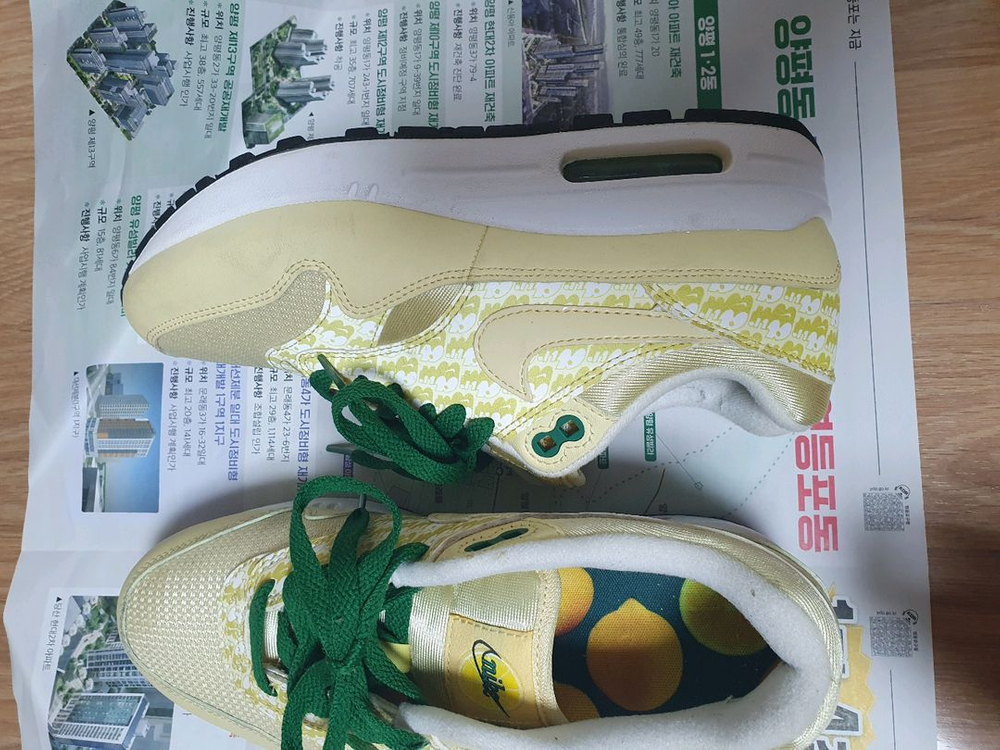 나이키 에어맥스 1 레몬에이드 250mm 이미지
