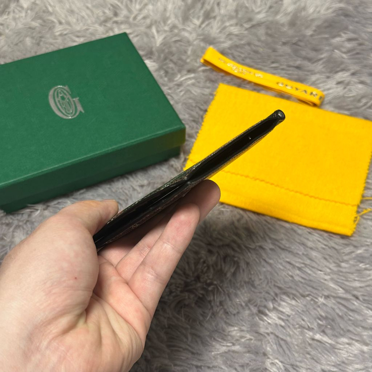 [풀구성] 고야드 생토마 머니클립 반지갑 블랙 이미지