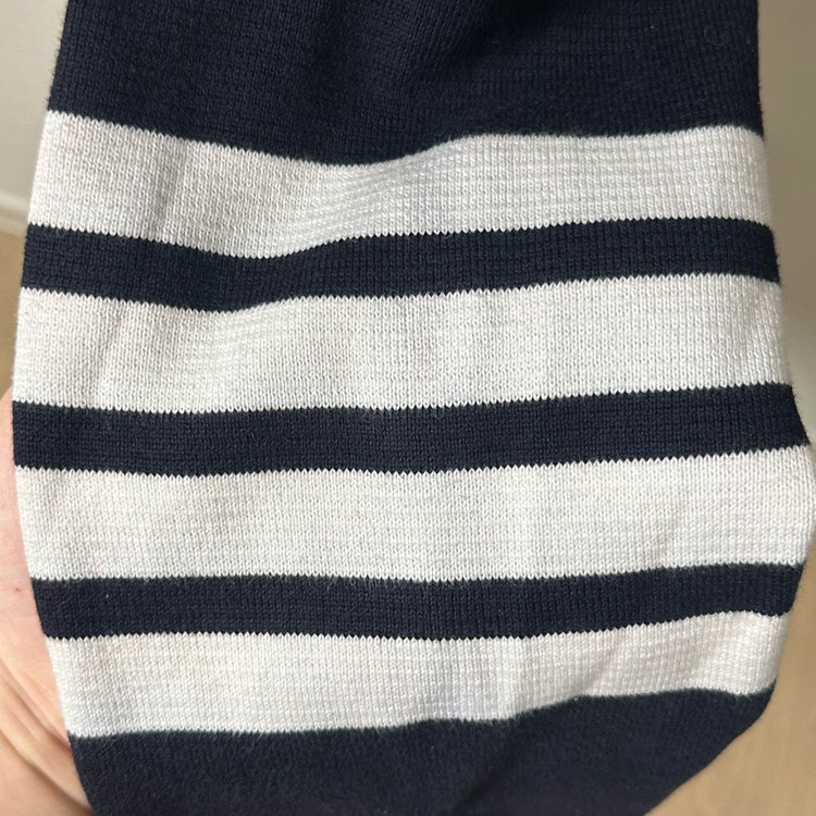 [2] 톰브라운 밀라노 스티치 금장 가디건 네이비 이미지