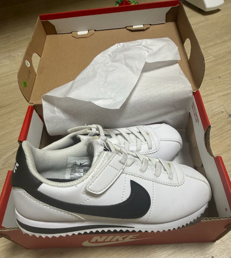 나이키 키즈 코르테즈 이지온 아동 운동화 190 1회착 이미지