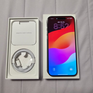 아이폰 15프로 맥스 512GB 화이트 자급제 판매해요 이미지