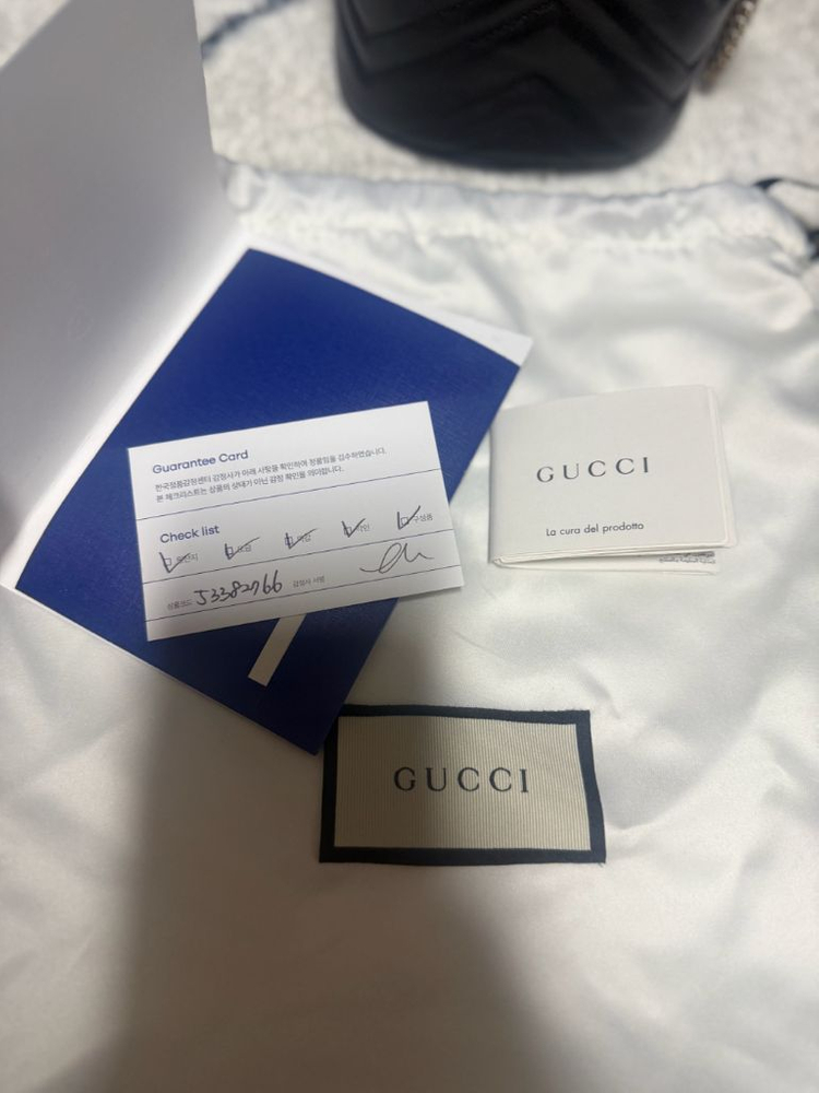 구찌 마몬트 미니 버킷백 복조리백 이미지