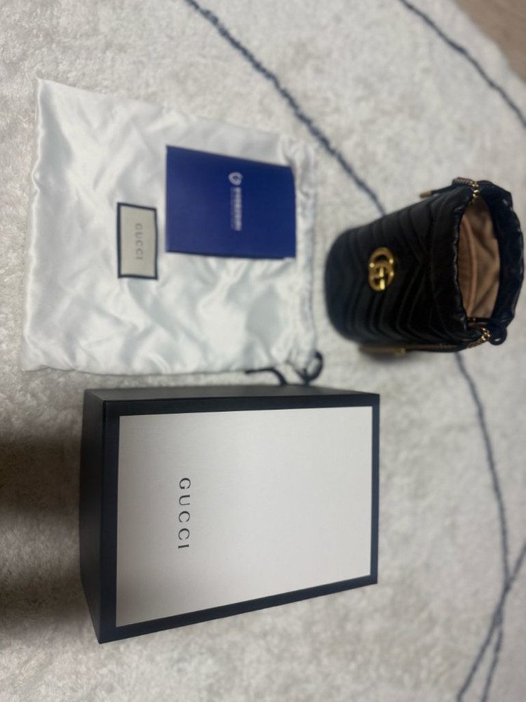 구찌 마몬트 미니 버킷백 복조리백 이미지