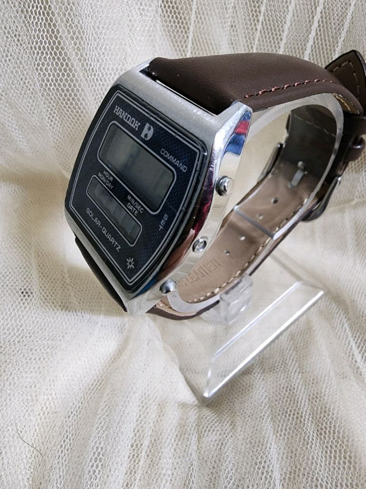 80s 한독 빈티지 솔라 쿼츠 전자시계 이미지