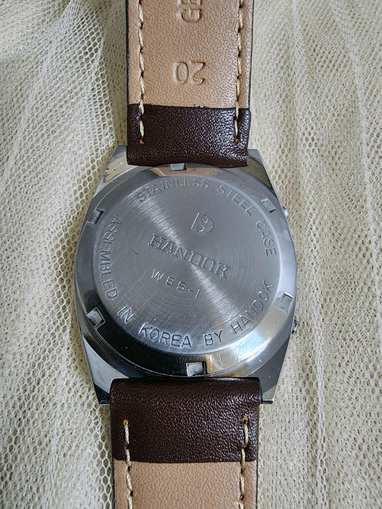 80s 한독 빈티지 솔라 쿼츠 전자시계 이미지