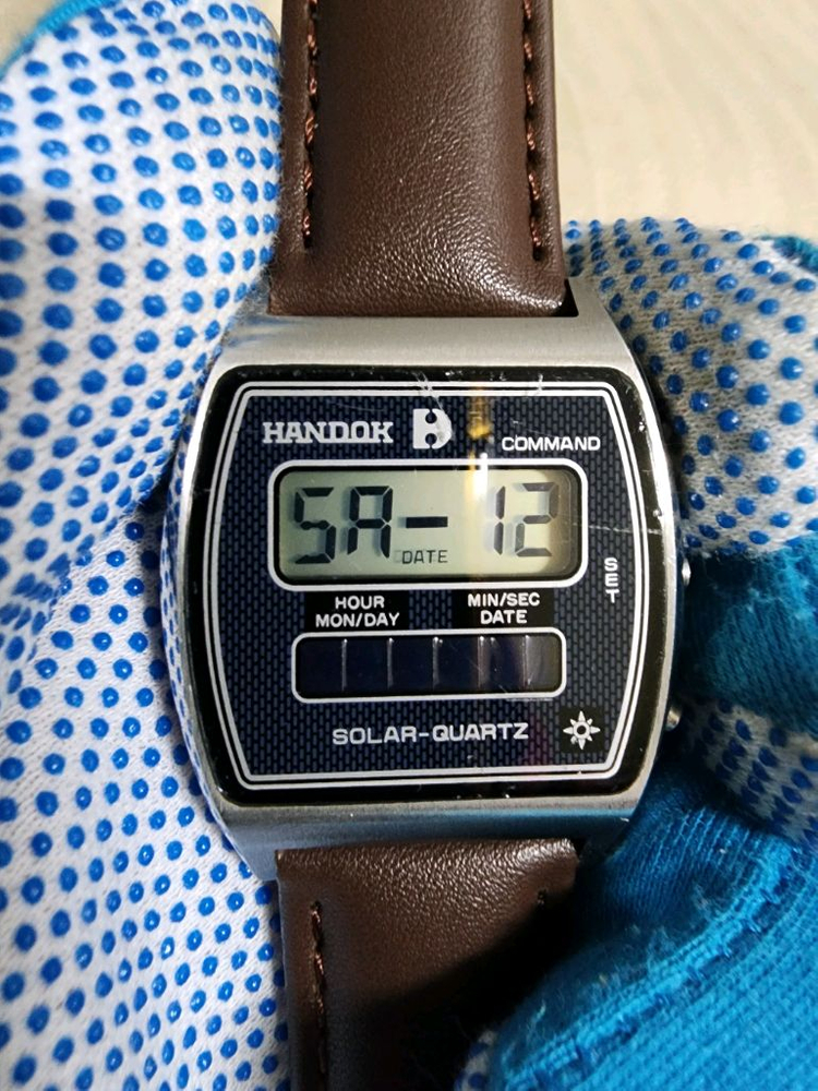 80s 한독 빈티지 솔라 쿼츠 전자시계 이미지