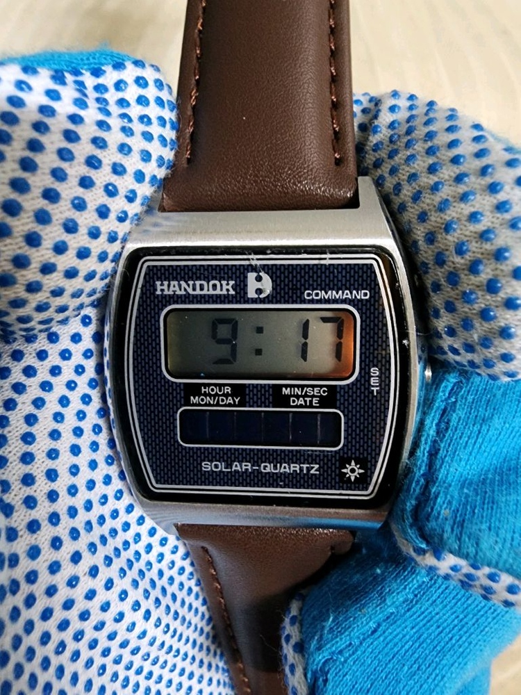 80s 한독 빈티지 솔라 쿼츠 전자시계 이미지