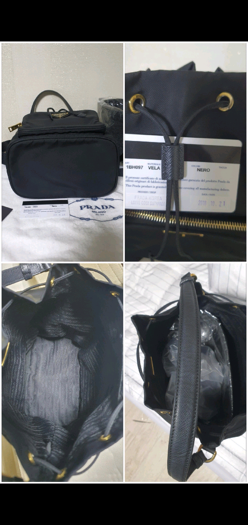 프라다 버킷백 라지 크로스백/숄더백 정품A급(보증서O)구찌루이비통디올고야드샤넬셀린느보테가생로랑발렌시아가버버리가방 이미지