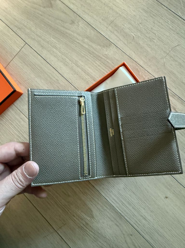 에르메스 베안 반지갑 에토프 금장 이미지