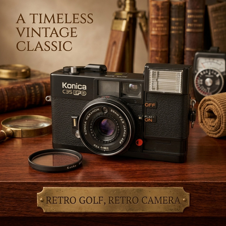 (주말한정특가) 코니카 Konica C35 EF D 필름카메라 필카 앤틱 이미지