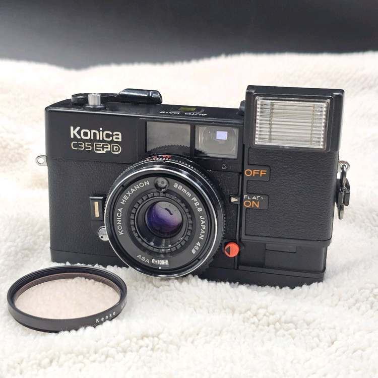 (주말한정특가) 코니카 Konica C35 EF D 필름카메라 필카 앤틱 이미지