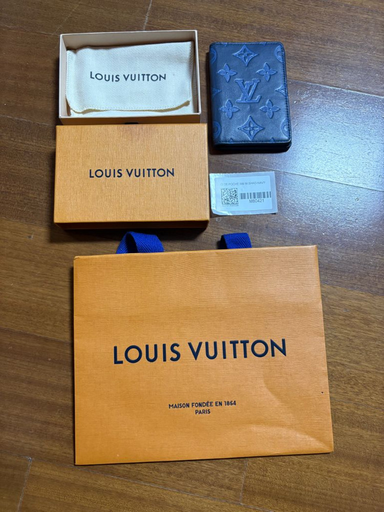 루이비통 포켓 오거나이저 모노그램 네이비 블루 M80421 이미지