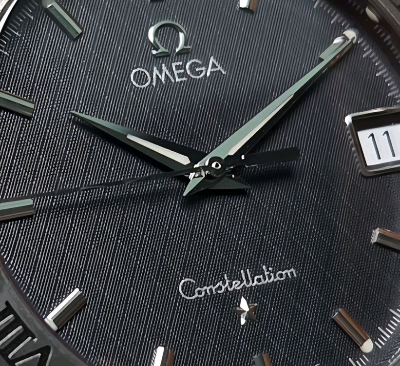 오메가 컨스틸레이션 별로고 격자 블랙판 쿼츠 브레이슬릿 ver. 이미지