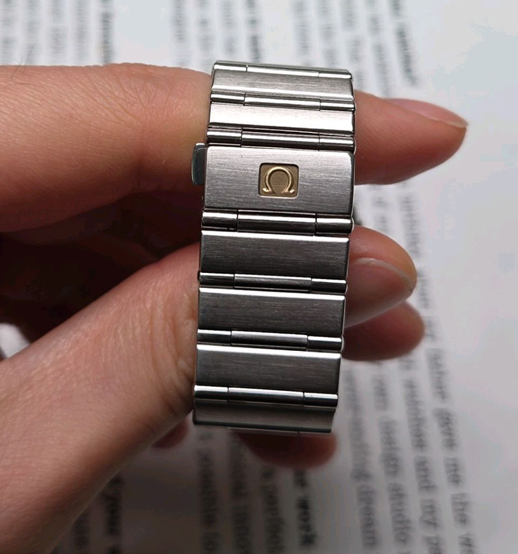 오메가 컨스틸레이션 별로고 격자 블랙판 쿼츠 브레이슬릿 ver. 이미지