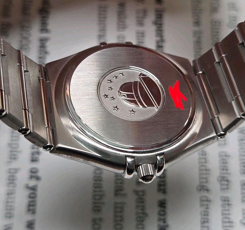 오메가 컨스틸레이션 별로고 격자 블랙판 쿼츠 브레이슬릿 ver. 이미지