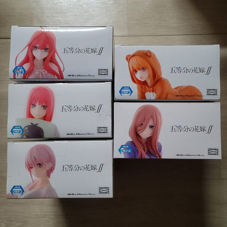 신품 미개봉 오등분의 신부 피규어 Room wear ver. 파자마 5체 이미지