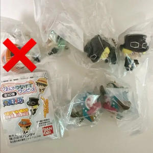 원피스 굿즈 대롱 가챠 피규어 에이스, 사보, 쵸파(고리, 볼체인) 이미지